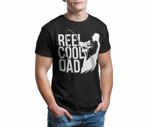Moulinet Cool papa drôle homme Pêche T Shirt Best Fisher PAPA Parodie Fête des Pères