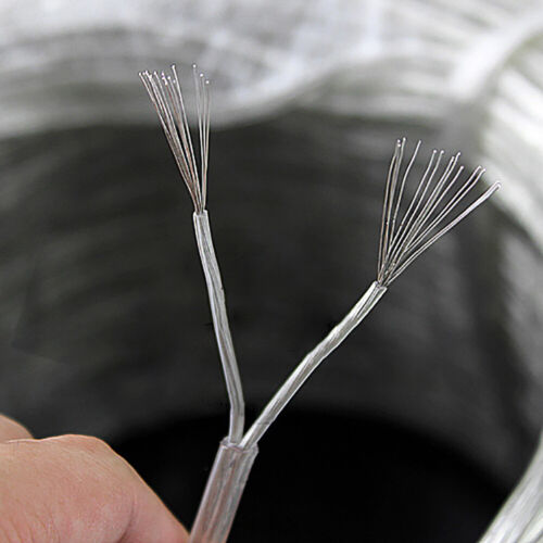 2-Core 2*0.75² Clear Round Wire Sheathed Wire PVC Wire Cable LED Lighting Wire 