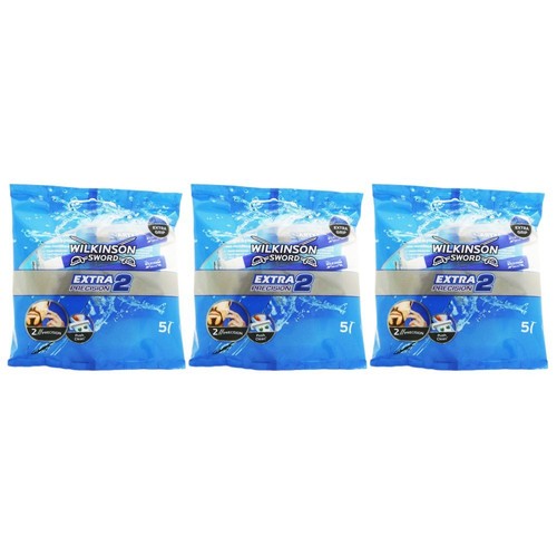15 Wilkinson Sword Extra 2 Precision 3 x 5 Einwegrasierer ORIGINAL Rasierer NEU