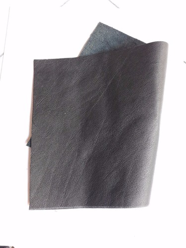 Cowhide Genuine Black Leather Cut Piece 18/" X 24/" Made in USA 45cm x 61cm