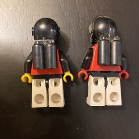 Lego Space Minifigure Lot Of 2 MTron Spaceman Astronaut 6989 / 6704 / 6923