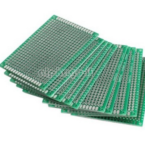1//2//5//10PCS Double Side Prototype PCB Tinned Universal Breadboard 5x7cm FR4
