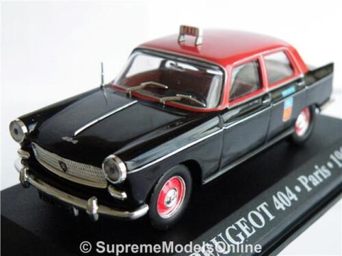 Peugeot 404 TAXI PARIS 1962 coche modelo escala 1//43RD Rojo//Negro ejemplo T3412Z =