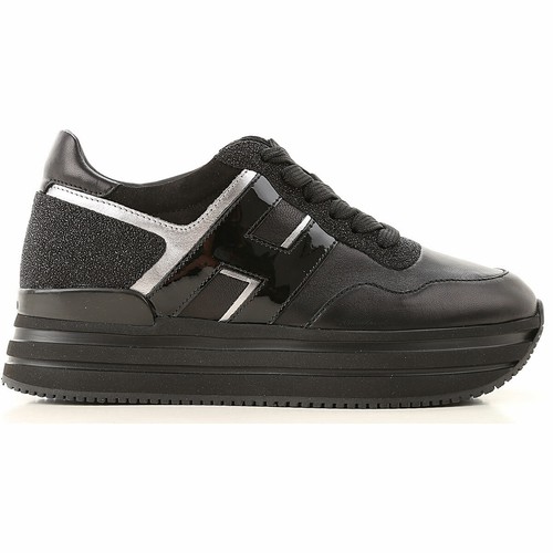 ultime paia sconto 40/% SCARPA DA DONNA H483 P+GLITTER NERO VK019U HOGAN