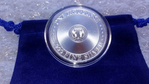 1 Ounce Fine Silver .999 MERMAID Folklore Round with Capsule /& Ocean Blue Pouch