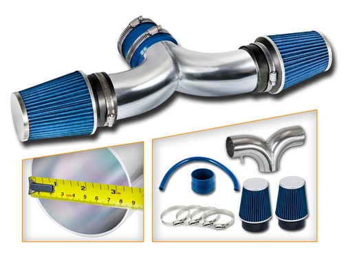 BCP BLUE 99-04 JEEP Grand Cherokee 4.7L V8 Dual Twin Air Intake System Filter