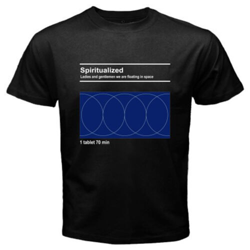 Nouveau SPIRITUALIZED Space Rock Band Homme T-Shirt Noir Taille S M L XL 2XL 3XL