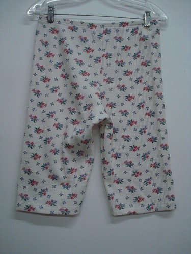 USA Made Nancy King Lingerie Thermal Pajama Shorts Large Multi #437C