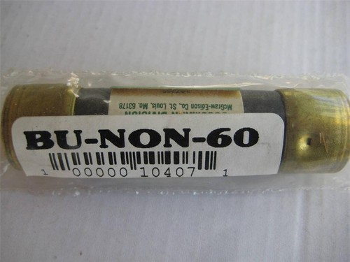 1X BUSSMANN One Time FUSE NON 35 40 50 or 60 Amp 250V /"NOS/"