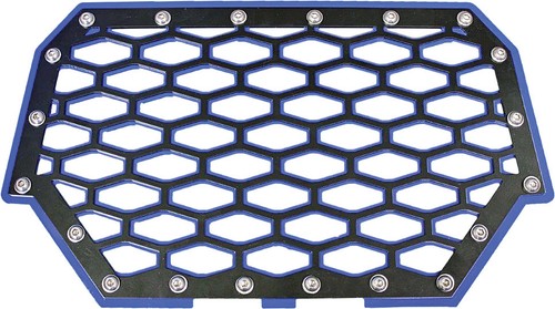 PART# RZR-FG2-BL MODQUAD 2-PANEL FRONT GRILL BLACK//BLUE
