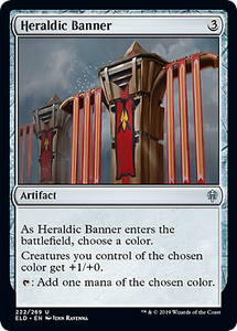 Throne of Eldraine Mtg x1 1x ELD Magic Heraldic Banner-Foil 222