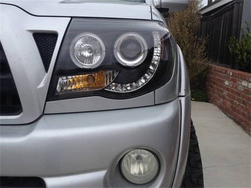 Details about / Spyder for Toyota Tacoma 05-11 Projector Headlights LED Halo LED Black High H1 L
