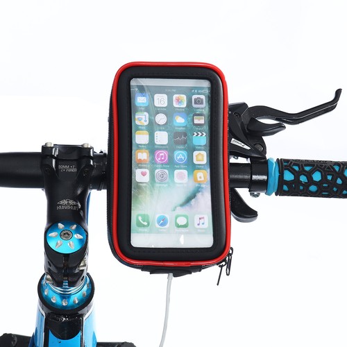 Motorbike Bicycle Waterproof 360° Bike Phone Mount Case Holder Mobile Phones GPS