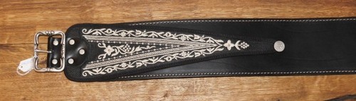 Gürtel Ranzen Trachtengürtel schwarz Bauchgurt Bauchranzen Lederhose Hinterseer