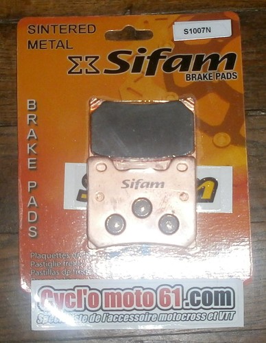 Plaquettes de frein arrière Yamaha FZX 750 Fazer 1986 à 1993 S1007N