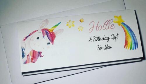 Personalised Gift Wallet Concert//Ticket Holder Birthday Surprise Boys// Girls