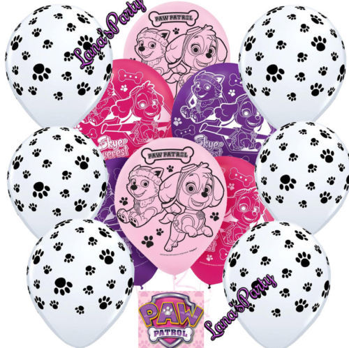 XL 3PC 1PC PAW PATROL SKYE MARSHALL Birthday Balloons Latex balloon