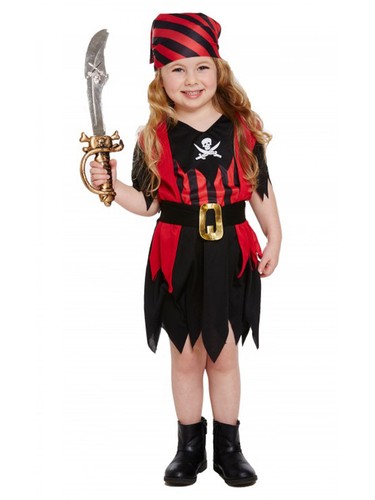 Girls Age 3 yr Toddler Pirate Costume Child Kids Book Week Fancy Dress Caribbean