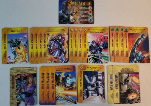 All Specials 21 Card Lot Marvel Overpower CCG War Machine Player Set Hero