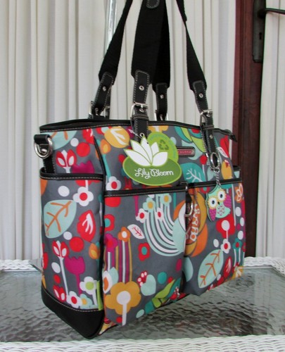 Lily Bloom Maya Tote Bliss Flowers Travel Diaper Commuter ECO Bag NWT