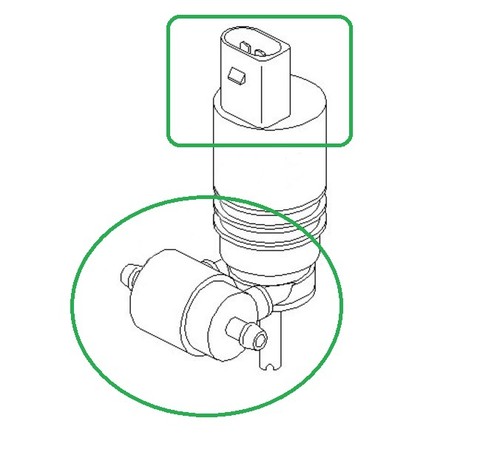 Pumpe Scheibenwaschanlage VW BORA 1J2 VW BORA Kombi 1J6