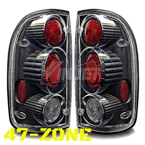 For 2001-2004 Toyota Tacoma Altezza Black Housing Clear Lens Tail Lights Lamps