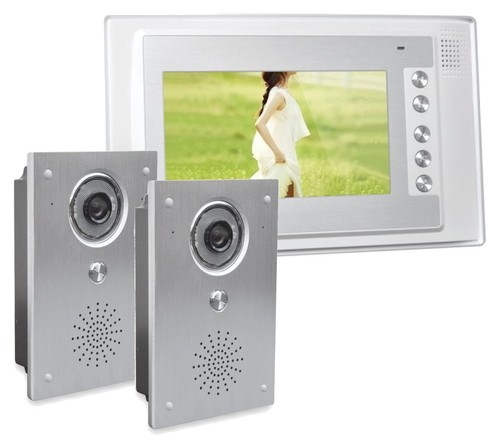 Farb-Video Haus-Türsprechanlage Display 7 Zoll Display Weitwinkel Unterputz