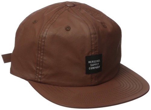 Men/'s Albert Caramel Carbon Coated Hat NWT Herschel Supply Co