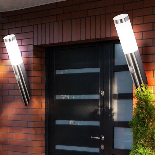 LUXE DEL Extérieur Mur Luminaire façades en Acier Inoxydable Projecteurs terrasses Capteur Lampe