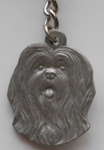 LHASA APSO DOG PEWTER KEY CHAIN RAWCLIFFE COMPANY