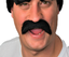 Black Thick Large Droop Style Fancy Dress Moustache