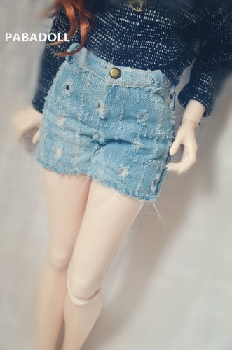 Fashion Hole Jeans Shorts Pants For BJD1//3 SD16 Doll Clothes CWB33