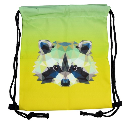Pealu-raton laveur Turnbeutel Sport sachet Shoppingbag-All Over Print avec cordon de serrage