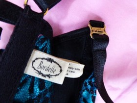 Bordelle aqua lace S bra NEW gold hardware Kisette lagoon balconette 32C 34B