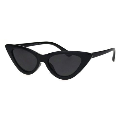 Girls Kid Size Mod Plastic Cat Eye Minimal Chic Retro Sunglasses