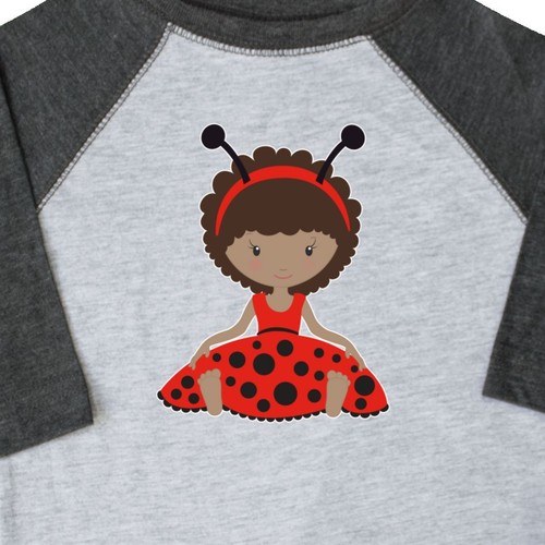Inktastic Ethnic Ladybug Girl In Red Dress Toddler T-Shirt Antennas Gift Child