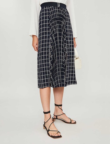 Ted Baker Francesa Windowpane Plaid combo dress Ted Baker sizes 0,1,2,3,4,5 $289