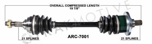 CV Axle Shaft Assembly Front Right 02 03 04 Arctic Cat 250 300 375 400 500 ATV