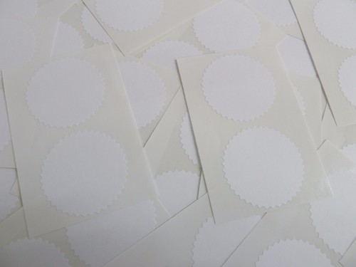 42mm Gezackte Zertifikat Wafer-Dichtungen Etikett