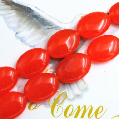 New Hot 13x18mm Orange Red ruby Oval Gemstones Loose Beads 15 /"AAA 2019