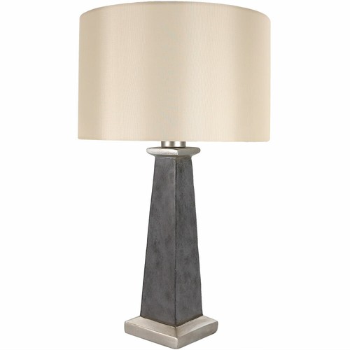 Electric 27-Inch Sunnydaze Indoor-Outdoor Modern Concrete Pillar Table Lamp