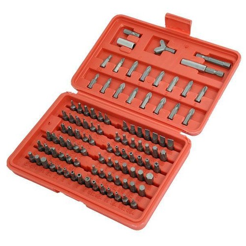 100pc Security Bits Hex Star Torx Spline Clutch Screwdriver Bit Tool Set