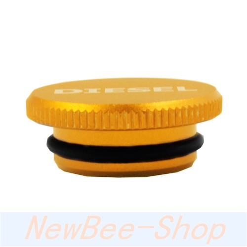 Diesel Cap Billet Aluminum Gold Magnetic Fuel Cap for 2013 2014 Ram 2500 Cummins