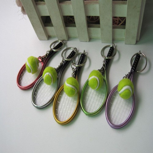 Cute Keyring Perfect Gifts Key Accessory Mini Tennis Racket Pendant Keychain