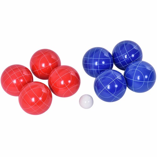 Goplus Backyard Bocce Ball Set with 8 Red /& Blue Balls Pallino Outdoor Sports