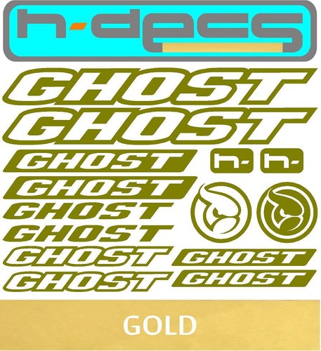 autocollants, cyclisme, vtt, bmx, Route, Vélo Ghost Bikes T1 Die-Cut Decal Sheet.