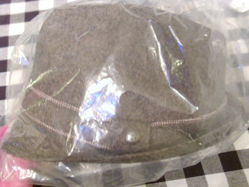 NWT Haggar Men/'s Donegal Fedora color Brown size small//medium MSRP $50.00