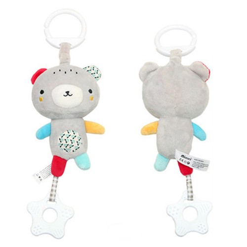 Cartoon Animal Shape Hand Shaking Press Bell Rattles Baby Early Educational Toys