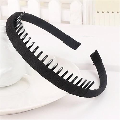 Crystal Wave Comb Rhinestone Headband Women Toothed Hairband Hair Hoop Band 1PC