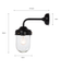 NEW GARDEN TRADING BARN LIGHT OUTDOOR PATIO WEATHERPROOF WALL LIGHT CHALK